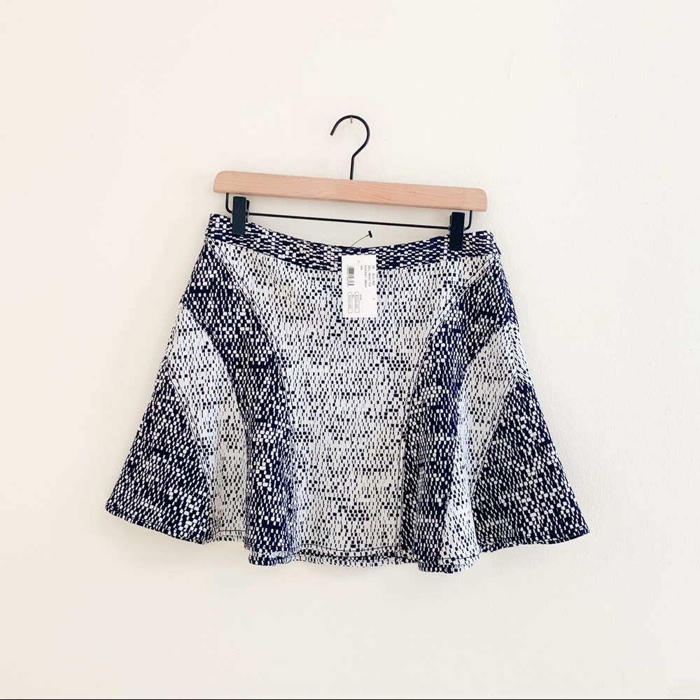 NWT Derek Lam 10 Crosby Indigo Flare Mini Skirt